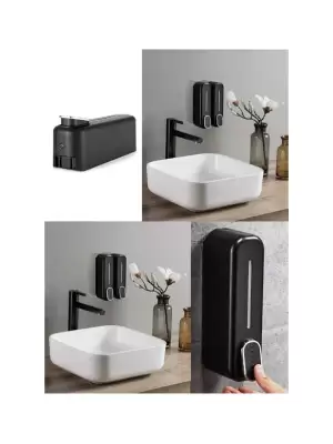 LOTUS DISPENSER SIVI SABUNLUK 350 ML SİYAH 3210