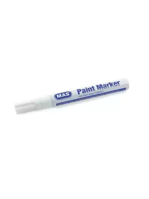 MAS PAİNT MARKER DEMİR.KALEM BEYAZ 6448(PKT-12 Lİ)