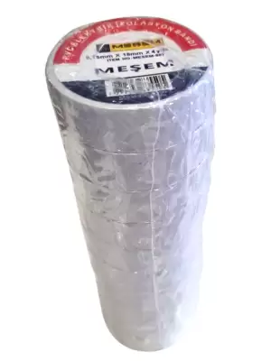 MEŞEM ELEKTRİK BANDI BEYAZ MEŞEM-807 (PKT-10 LU)