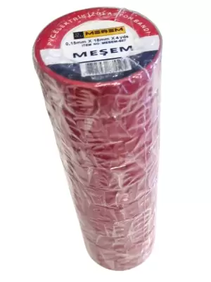 MEŞEM ELEKTRİK BANDI KIRMIZI MEŞEM-807 (PKT-10 LU)