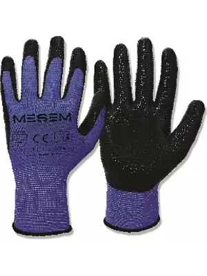 MEŞEM ZEBRA ELDİVEN 1/2 SİYAH EL-350 (PK-12Lİ)