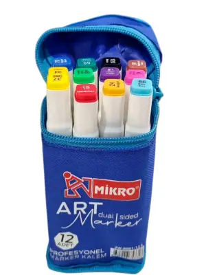MİKRO ART MARKER KALEM ZW-8001-12 S (PKT-12 Lİ)