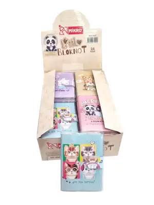 MİKRO NOT DEFTERİ CUTE CATS NT-102 (PKT-24 LÜ)