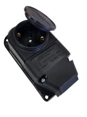 MUTLUSAN 1X16A MONAFAZE TOPRAKLI DUVAR PRİZİ MUT-29/6