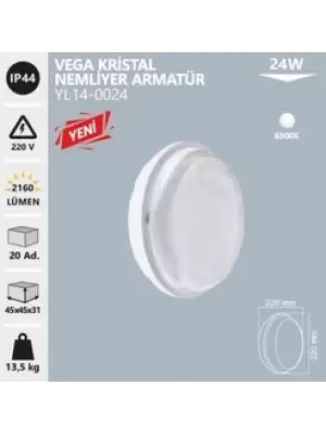 NOAS VEGA CRYSTAL ARMATÜR 24 W 6500K
