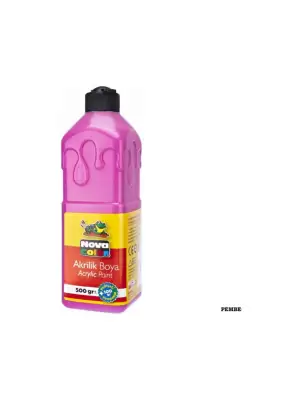 NOVA COLOR AKRİLİK BOYA PEMBE 500 GR NC-390