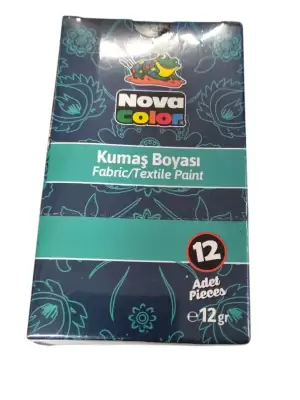 NOVA COLOR KUMAŞ BOYASI SİYAH 12 GR NC-904