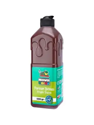 NOVA COLOR PARMAK BOYASI KAHVE 500 ML NC-376