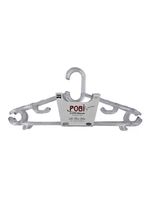 POBİ ELBİSE ASKISI 6 LI ŞEFAF PB-007