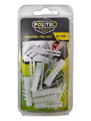 POLITEC VAKUMLU DÜBELLİ VİDA NO:7 ZP-1128