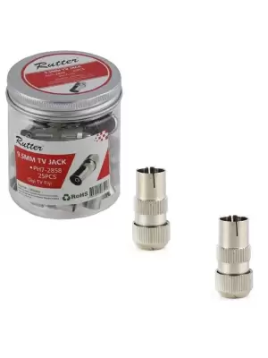 RUTTER TV PLUG DİŞİ TV FİŞİ PH7-2858 (PKT-25 Lİ)
