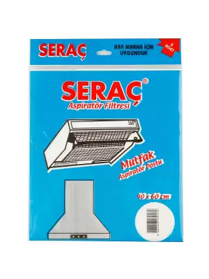 SERAÇ ASPİRATÖR FİLTRESİ 40X60 CM 2 Lİ