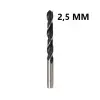 BAY-TEC MATKAP UCU HSS SİYAH BEYAZ 2,5MM