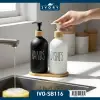 IVORY CAM SIVI SABUNLUK İKİLİ STANDLI IVO-SB116