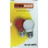 NİSA LUCE LED GECE AMPÜL(LAMBASI)1W KIRMIZI(PK-10)