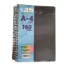 MCOLOR A4 SPİRALLİ ÇİZGİLİ AYRAÇLI DEFTER 160 SYF