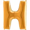 40X102 CM H HARFLİ ALTIN FOLYO BALON