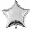 18/45 CM GÜMÜŞ YILDIZ FOLYO BALON