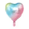 18/45 CM RAİNBOW KALP FOLYO BALON