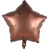 18/45 CM KAHVE YILDIZ FOLYO BALON
