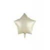 18/45 CM KREM YILDIZ FOLYO BALON