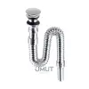 DMAX LAVABO SİFONU KROM BASMALI KÖRÜKLÜ DMX-4667