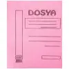 ALEMDAR TAM KAPAK KARTON DOSYA PEMBE 50 Lİ