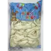 ATOM METALİK BALON BEYAZ 100 LÜ