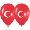 BASKILI BALON AY YILDIZ 12 İNC 100 LÜ 6303