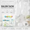 GEMAR BEYAZ İÇ MEKAN BALON G90-001 (PKT-100 LÜ)
