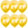 GEMAR METALİK SARI BALON GM90-030 (PKT-100 LÜ)
