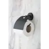 GENİŞ KAPAKLI WC KAĞITLIK SİYAH YP-703