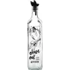 HEREVİN DESENLİ KARE YAĞLIK CAM 500 ML(PKT-24 LÜ)