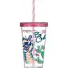 HEREVİN DESENLİ PİPETLİ BARDAK 660 ML KARIŞIK