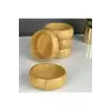 IVORY BAMBU ÇEREZLİK YUVARLAK 4 LÜ BMB-113