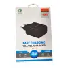 MEGATECH EV BAŞLIK 45 WATT PD SİYAH TYPE-C MG-45WS