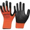MEŞEM ZEBRA ELDİVEN 1/2 TURUNCU-SİYAH 330(PK-12Lİ)