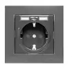 MUTLUSAN RİTA TOP.PRİZ USB+TYPE-C SİYAH BLİSTERLİ