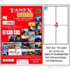 TANEX A4 ETİKET 99,1X139 MM TW-2004 100 LÜ