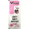 VİSSER LİKİT GIDA BOYASI PEMBE (PKT-12 Lİ)