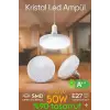 VOLEMİ SİMİT AMPUL KRİSTAL BEYAZ E27 50W VM-55