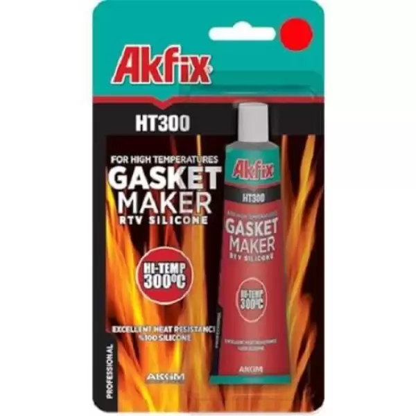 AKFİX SIVI CONTA KIRMIZI 50 GR HT300 (PKT-24 LÜ)