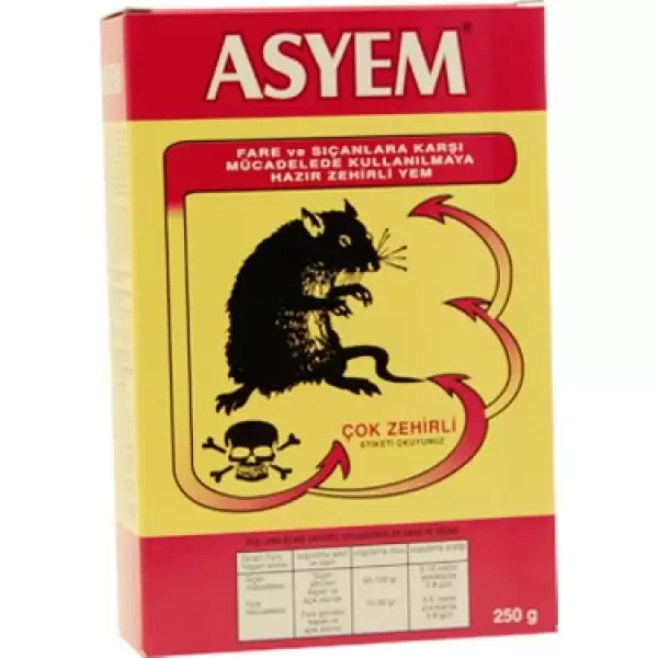 ASYEM FARE ZEHİRİ YENİ ÜRETİM 250 GR