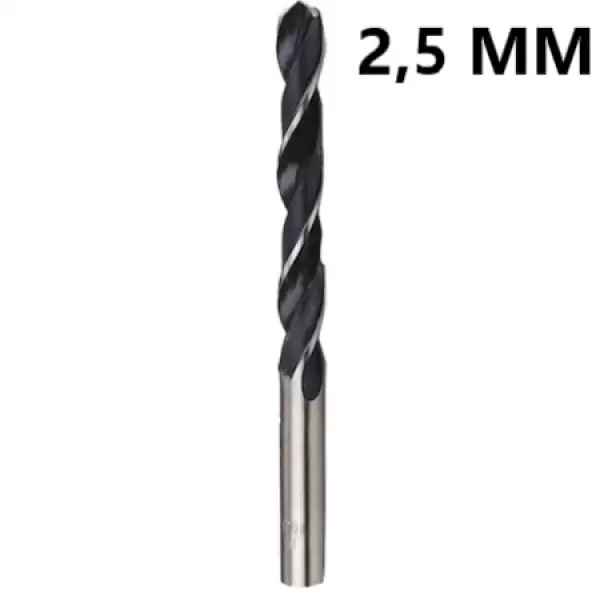 BAY-TEC MATKAP UCU HSS SİYAH BEYAZ 2,5MM 2752 10 L