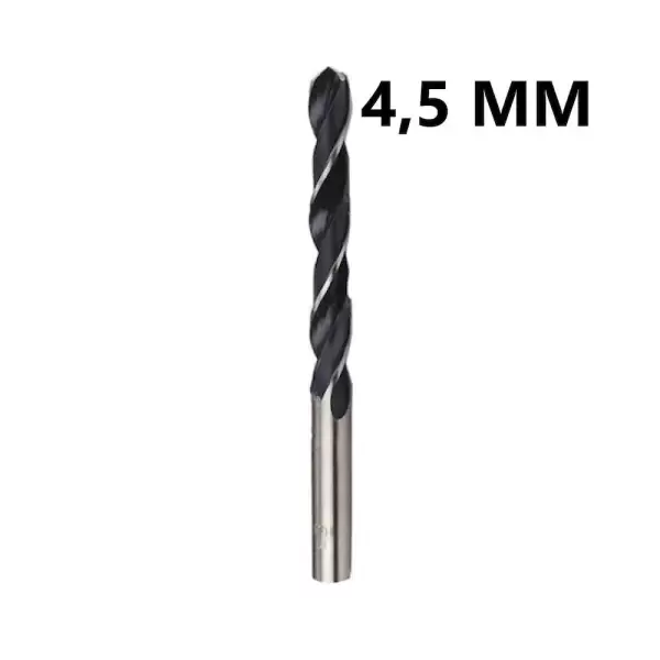 BAY-TEC MATKAP UCU HSS SİYAH BEYAZ 4,5MM MK2757 10