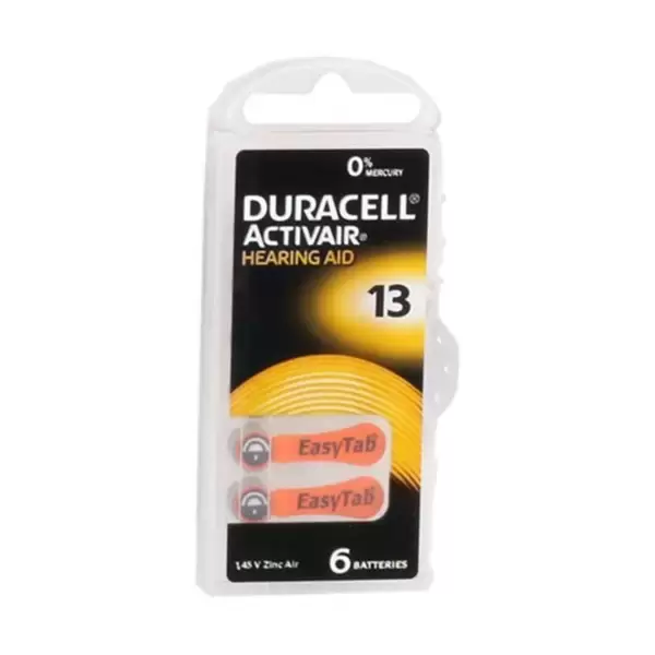 DURACELL KULAKLIK PİLİ NO:13 (PKT-10 LU)