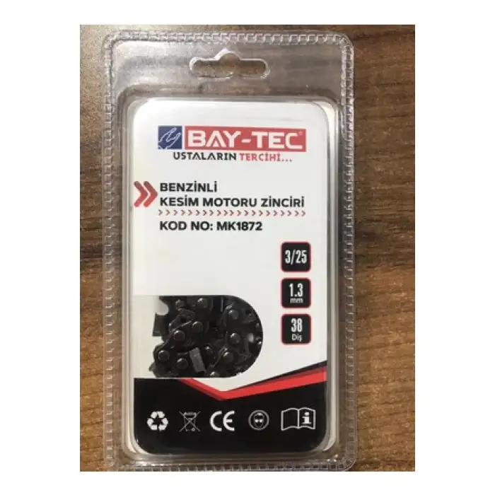 BAY-TEC BENZİNLİ KESİM MOTORU ZİNCİRİ 3/25 38 DİŞ MK-1872