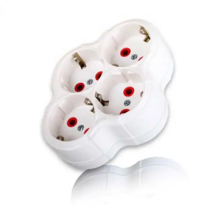 FETİH 4 LÜ FİŞLİ PRİZ PAPATYA GOLYAT 101-04P(PK-14 LÜ)