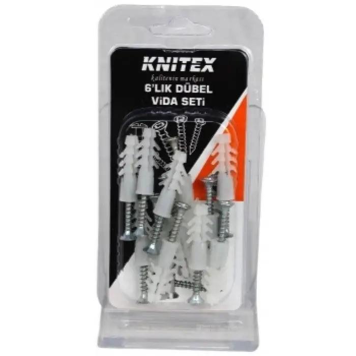 KNITEX VAKUMLU DÜBEL VİDA SETİ 6 LIK KTX-2603