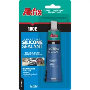 AKFİX 100E GENEL AMAÇLI SİLİKON 50 ML ŞEFFAF